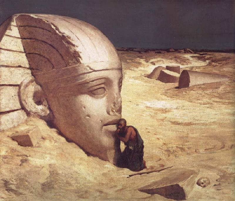 Elihu Vedder The Questioner of the Sphinx China oil painting art
